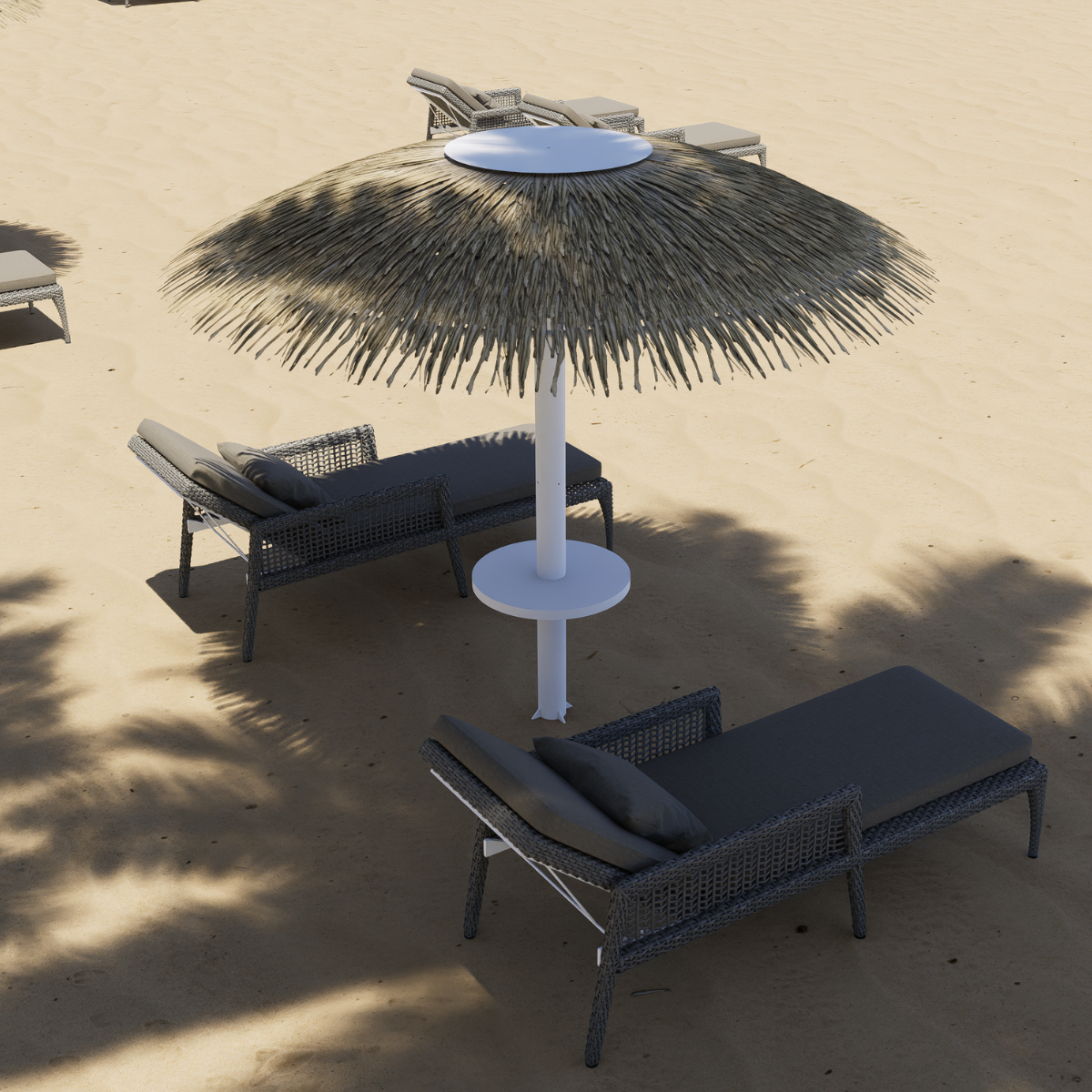 Luxurious straight umbrella