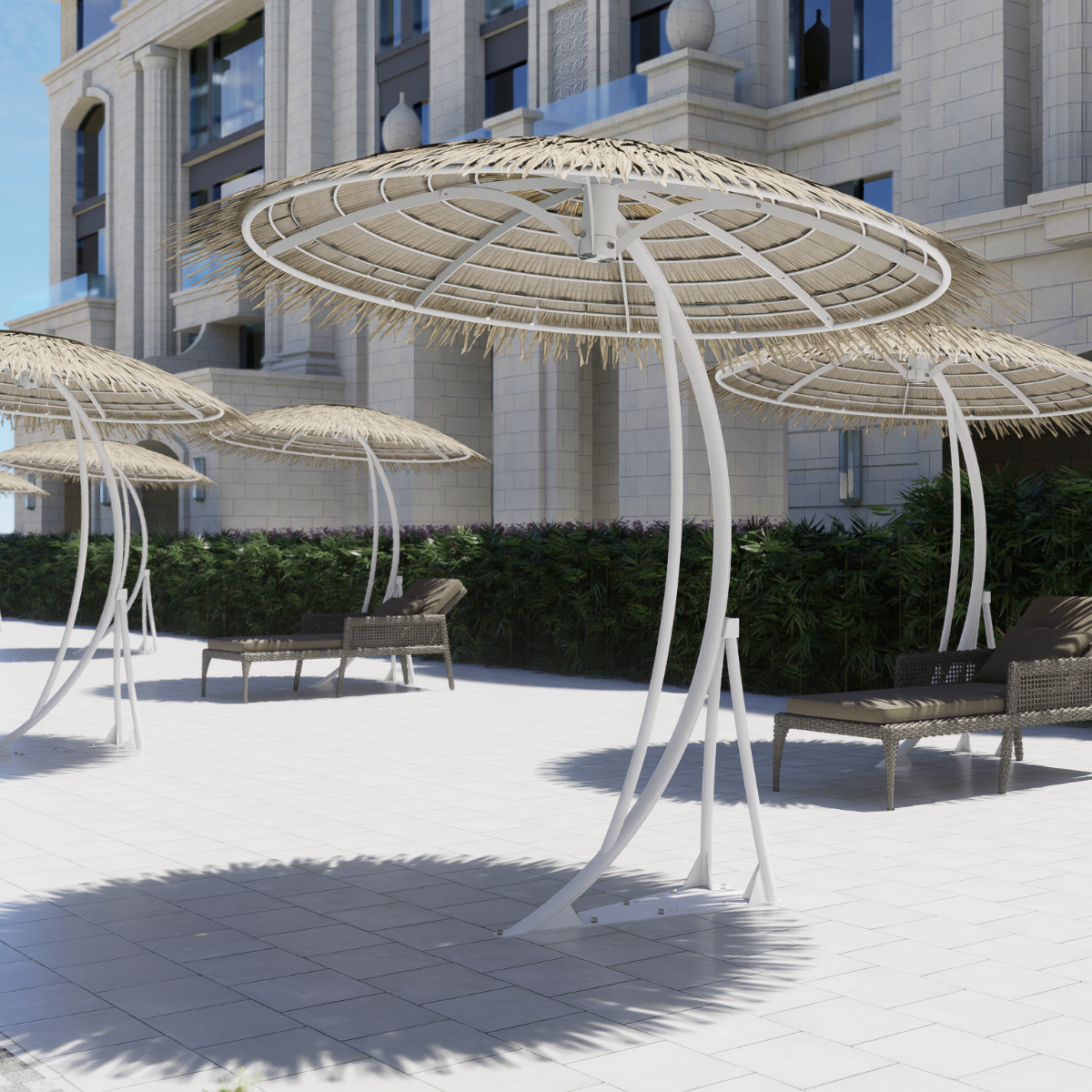 Luxurious curved Umbrella