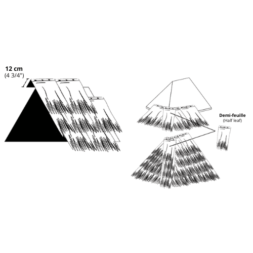 Schéma d'installation de toiture synthétique, étape #3 - Boutique Palmex