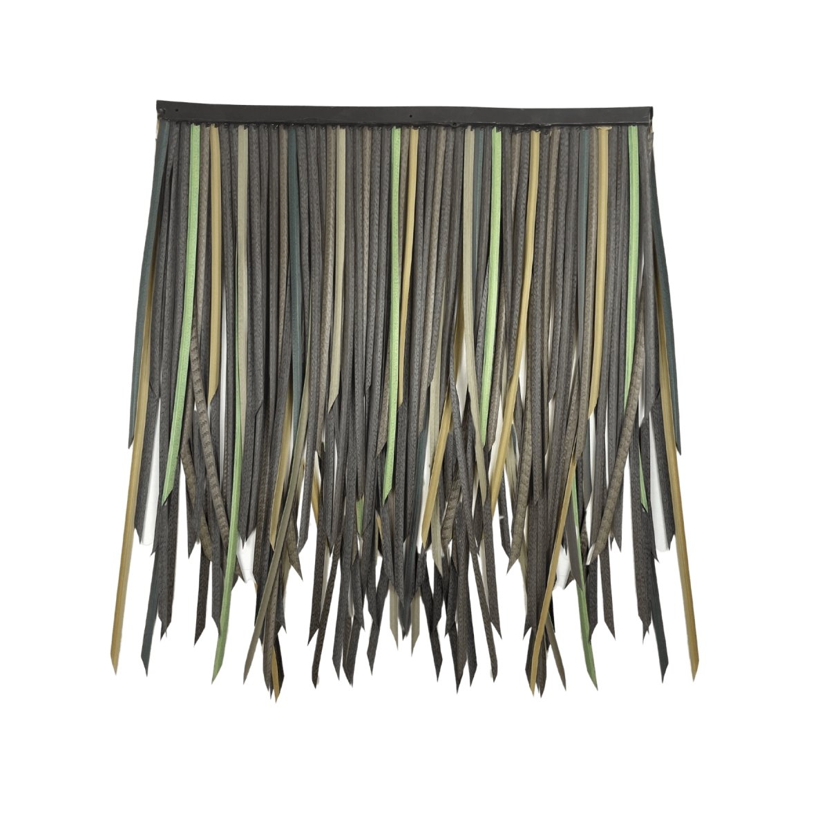 Ensemble de toiture artificielle tropicale Sumatra brun, jaune et vert - BoutiquePalmex