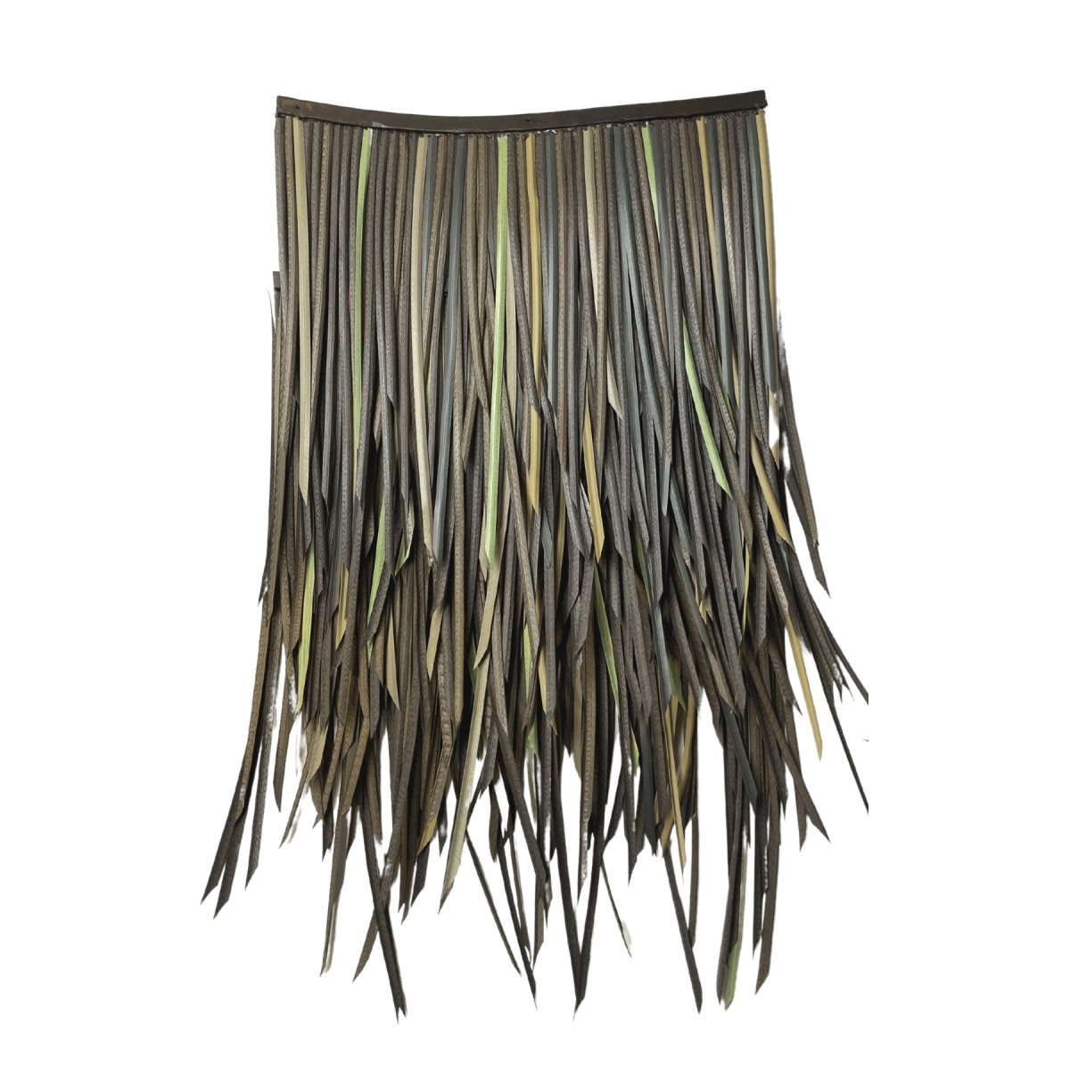 Ensemble de toiture artificielle tropicale Sumatra brun, jaune et vert - BoutiquePalmex