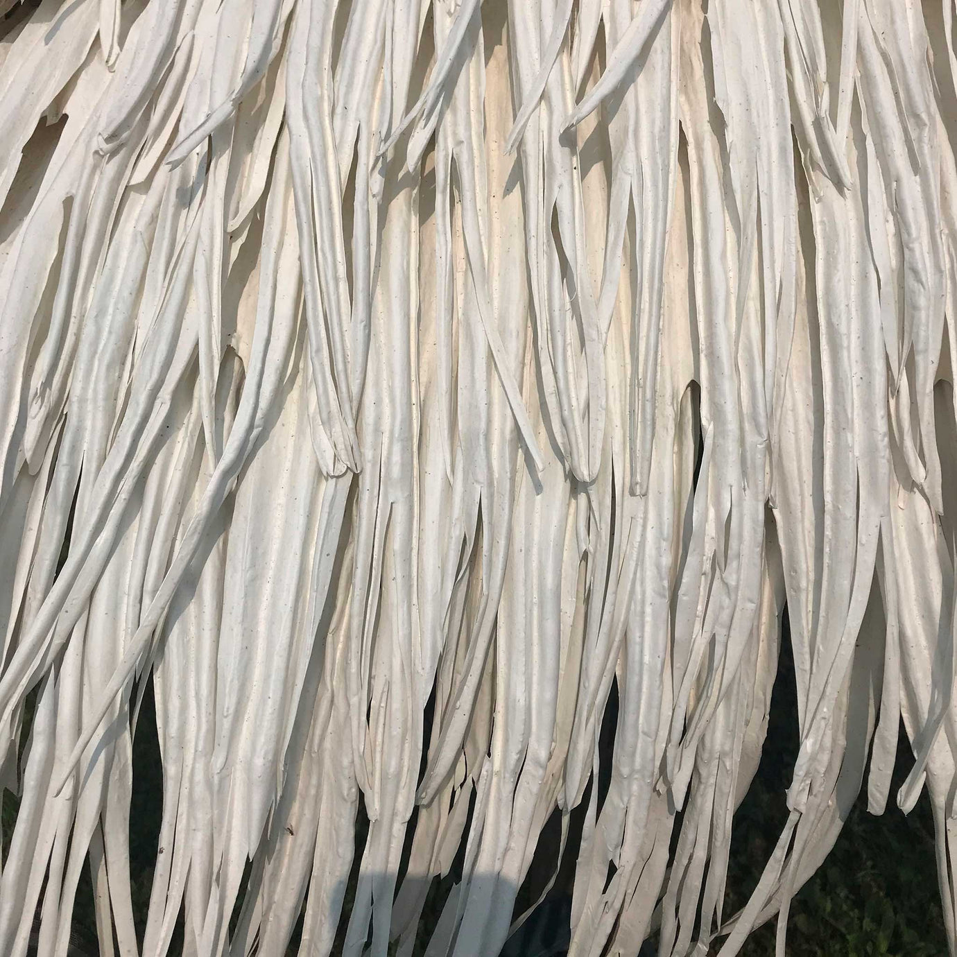 Toiture synthétique tropicale Palmita crème, imitant la toiture en feuilles de palme - Boutique Palmex