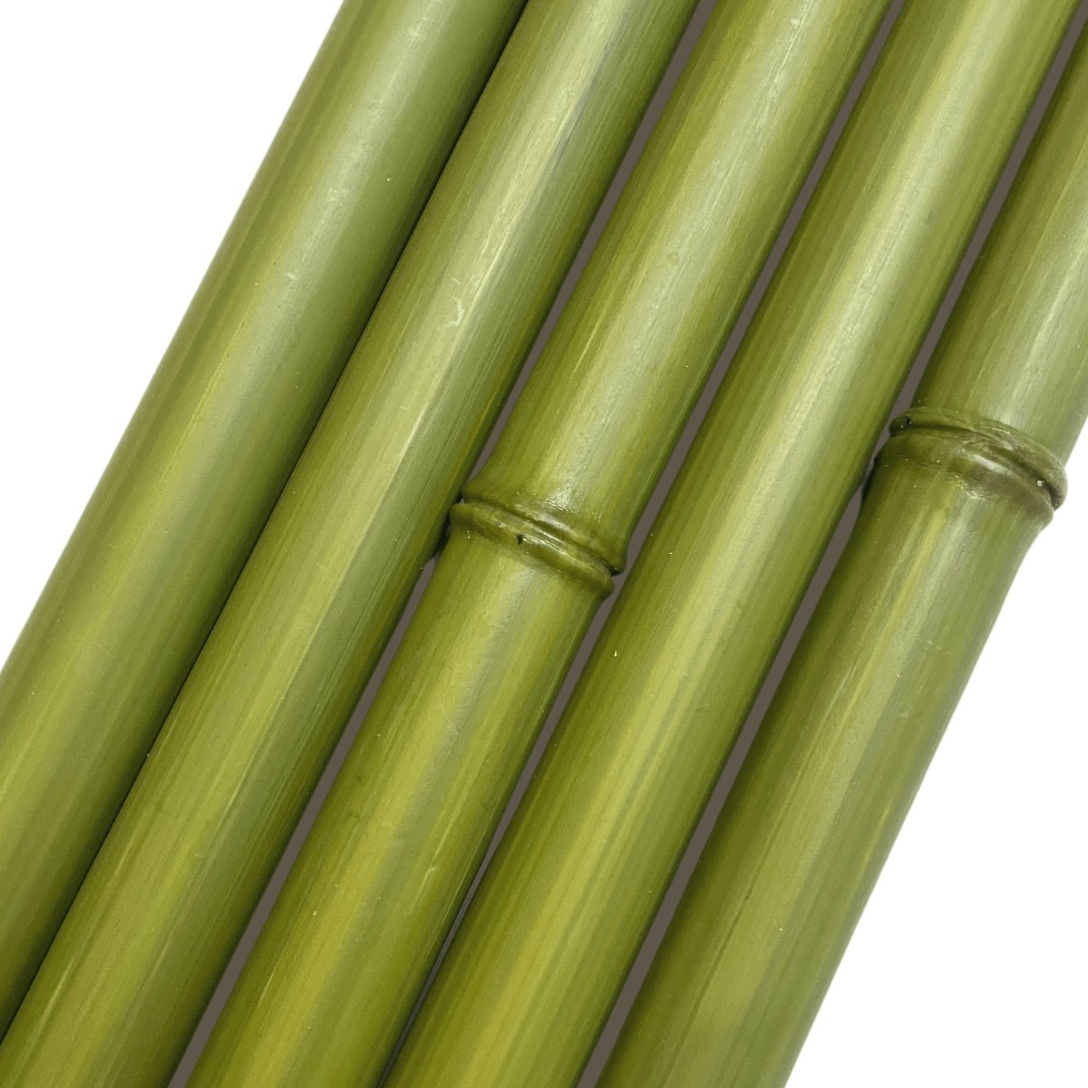 Ensemble de morceaux de bambou synthétiques au diamètre de 32 mm de couleur verte - BoutiquePalmex