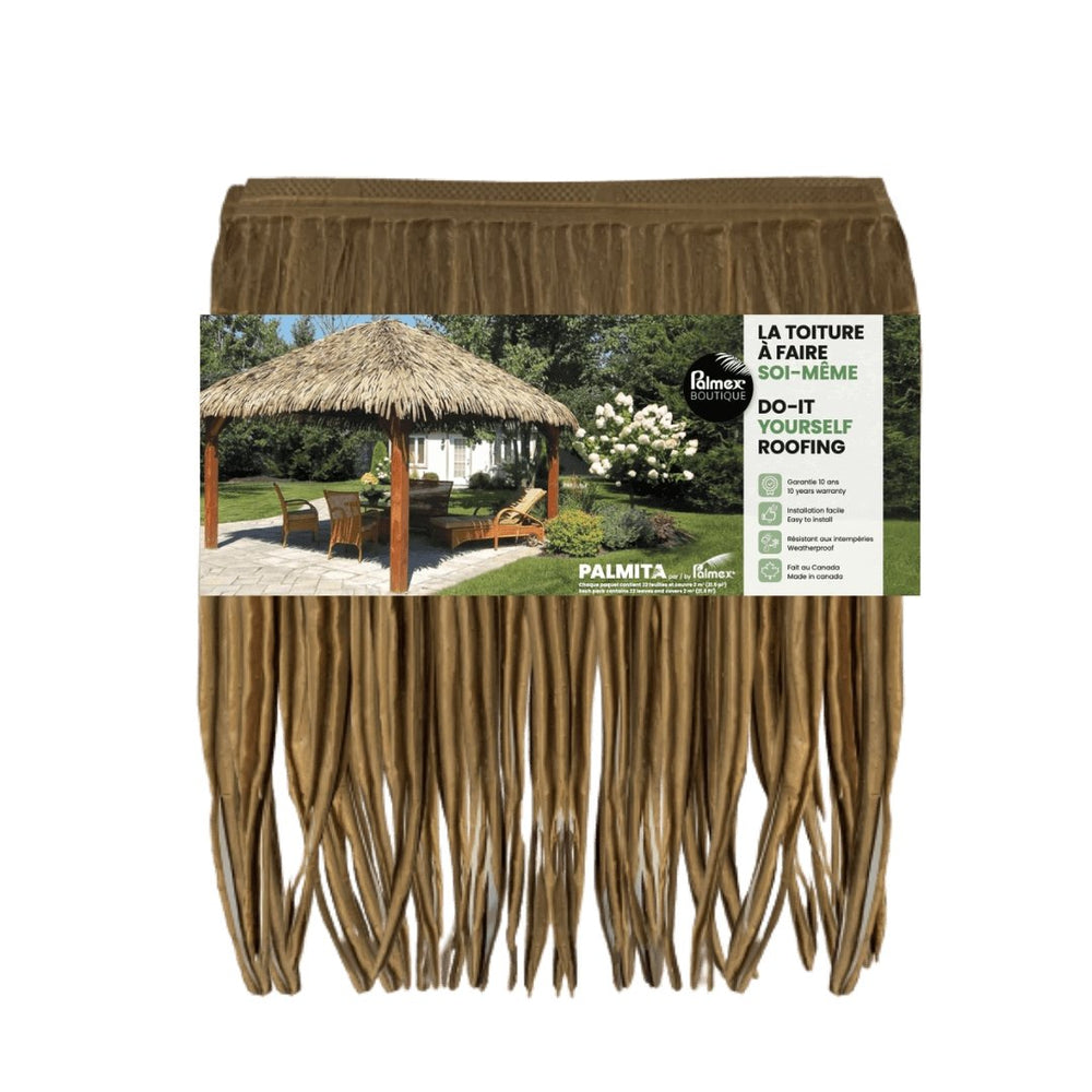 Ensemble de toiture artificielle tropicale Palmita de couleur naturelle - BoutiquePalmex